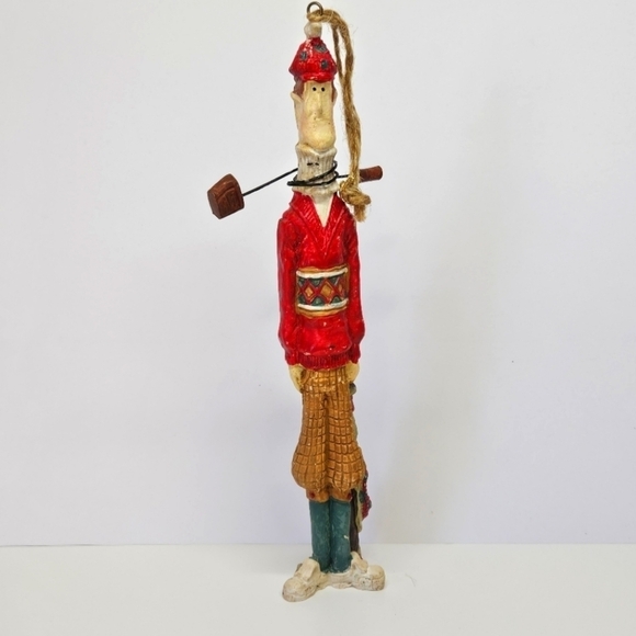 NEW VINTAGE Tee'd off Golfer Golfing Holiday Ornament - Picture 1 of 6